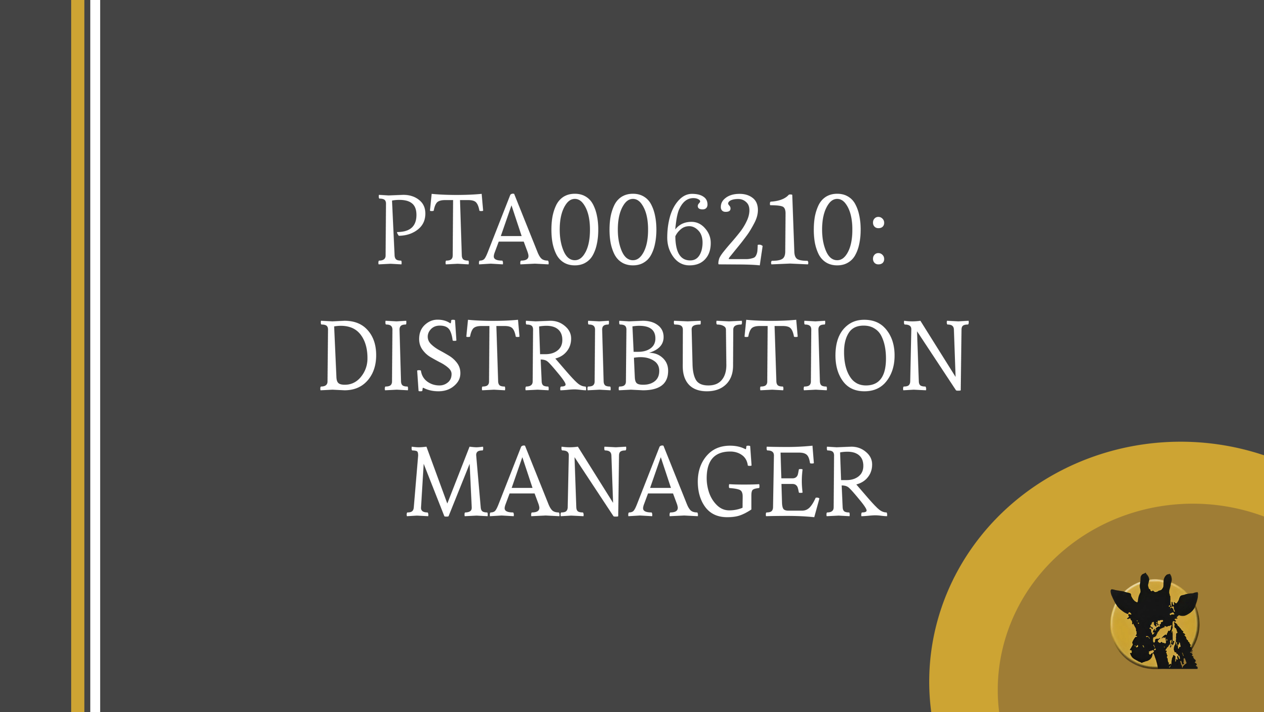 Distribution / Retail Manager 